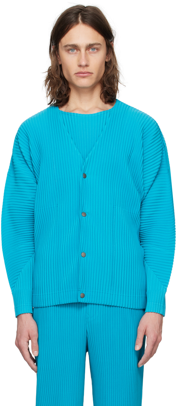 Blue Monthly Color March Cardigan