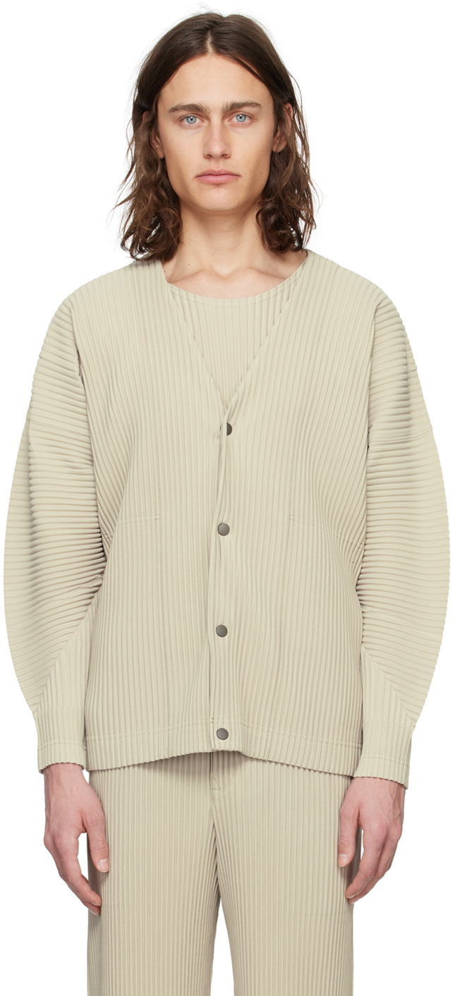 HOMME PLISSÉ ISSEY MIYAKE Beige Monthly Color March Cardigan