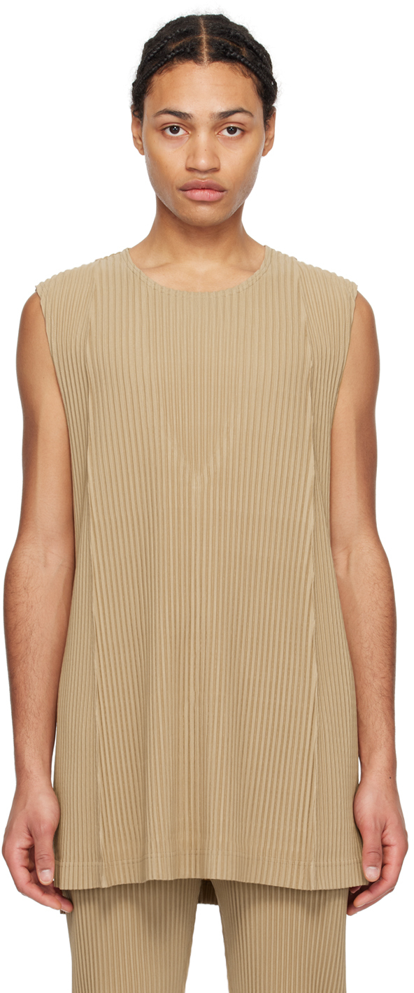 HOMME PLISSÉ ISSEY MIYAKE Beige Monthly Color February Tank Top