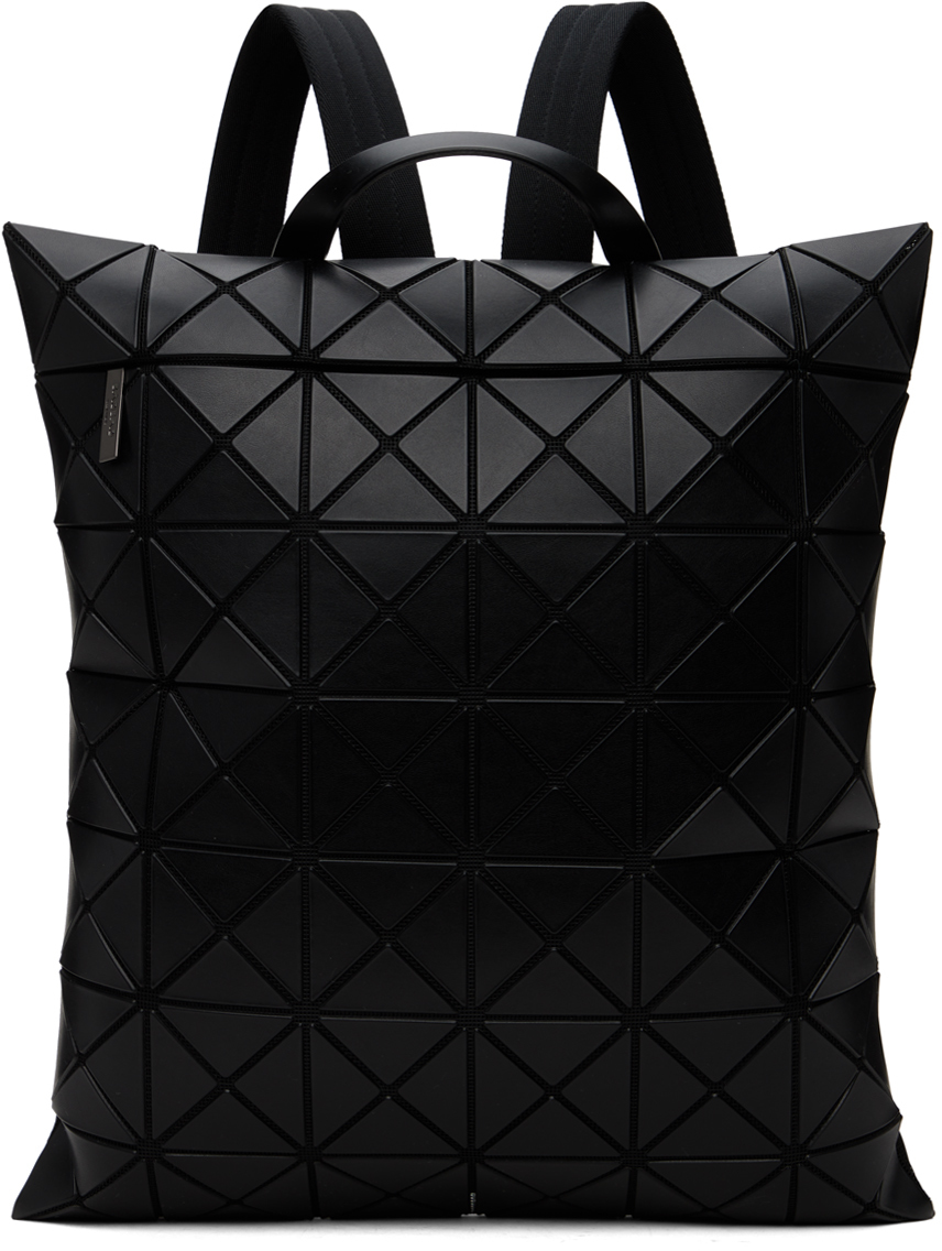 Shop Bao Bao Issey Miyake Black Flat Pack Backpack In 16 Matte Black