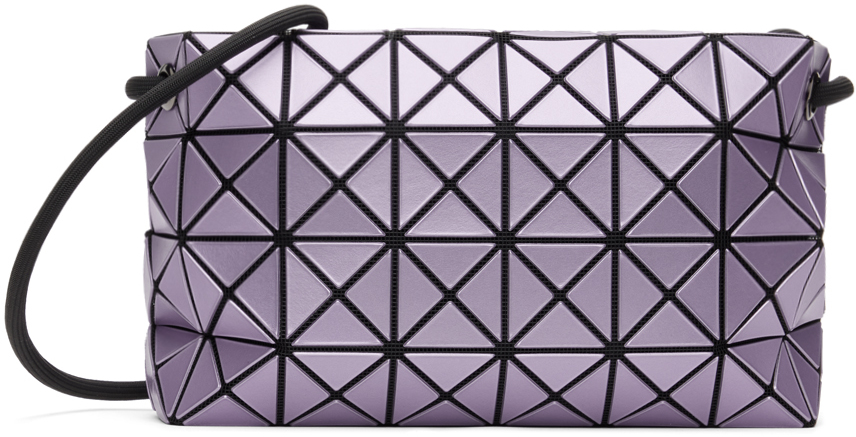 Bao Bao Issey Miyake Purple Loop Metallic Shoulder Bag