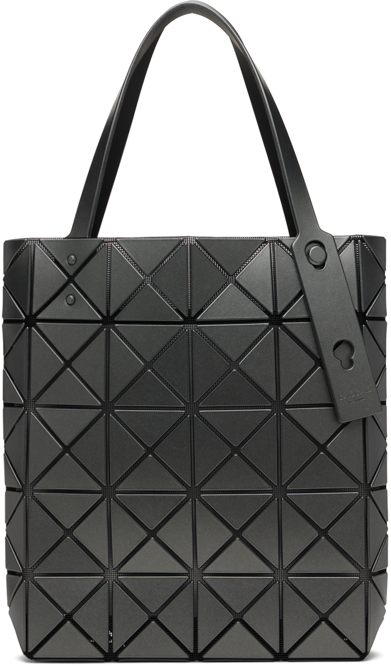 BAO BAO ISSEY MIYAKE Gunmetal Lucent Boxy Tote SSENSE UK