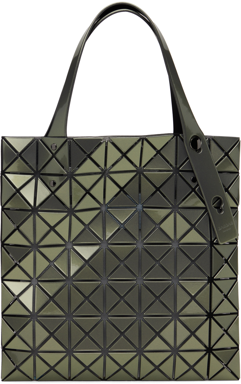 Khaki Prism Metallic Tote by BAO BAO ISSEY MIYAKE on Sale