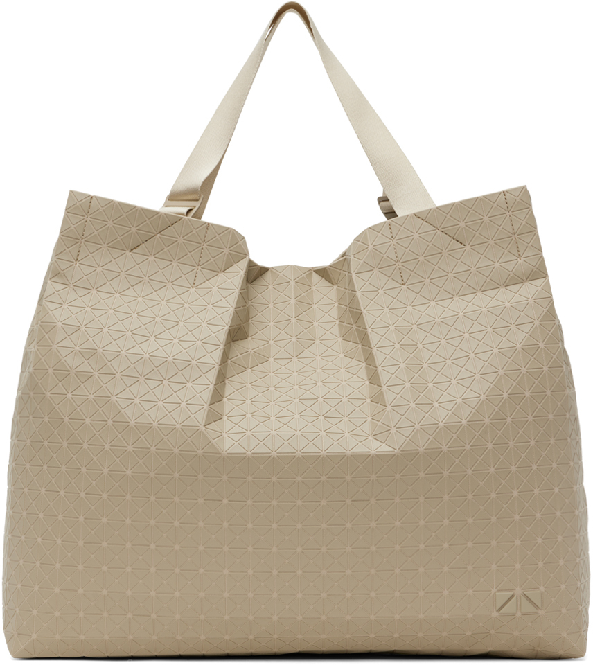 BAO BAO ISSEY MIYAKE: Beige Cart Tote | SSENSE Canada