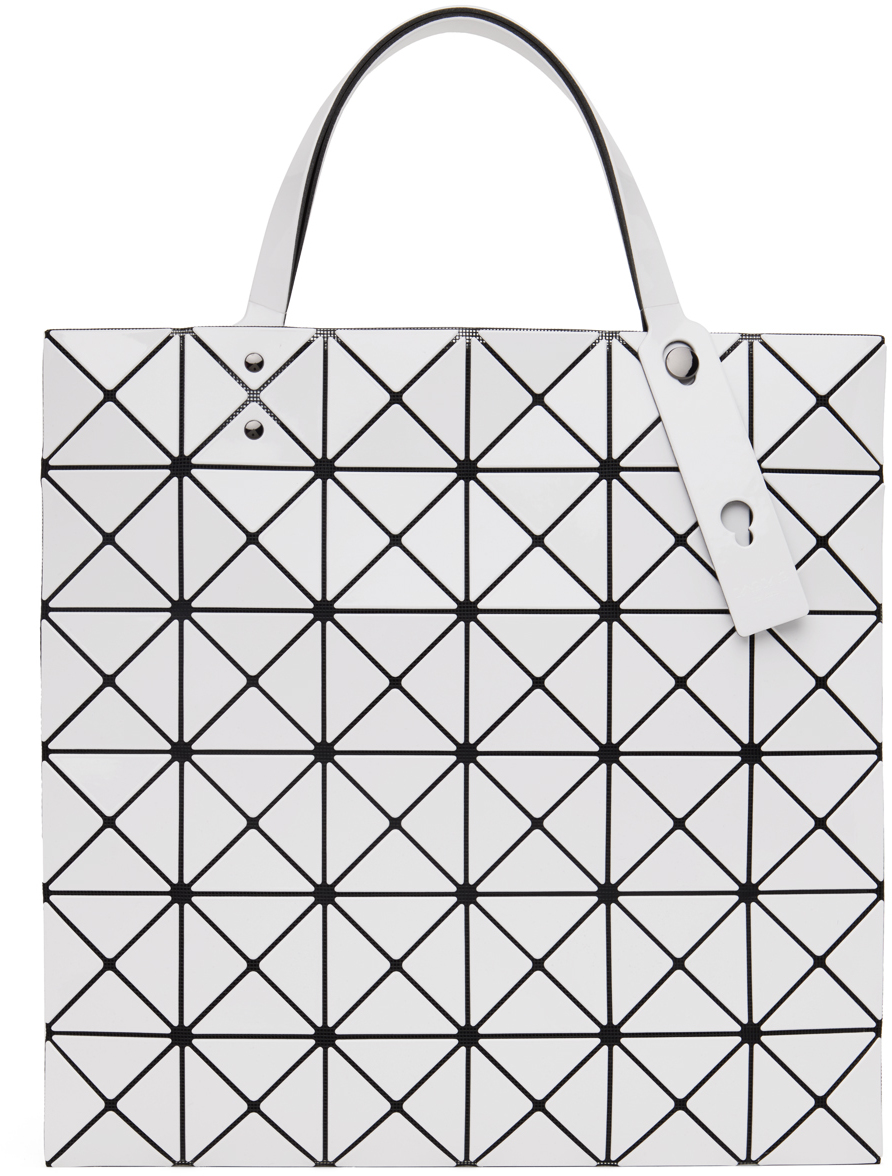Shop Bao Bao Issey Miyake White Lucent Tote In 01 White