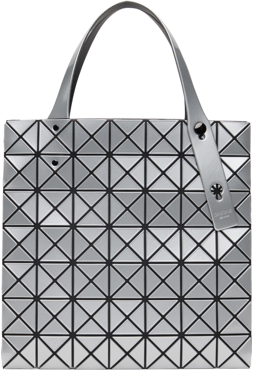 Bao Bao Issey Miyake Silver Prism Tote In 91 Silver