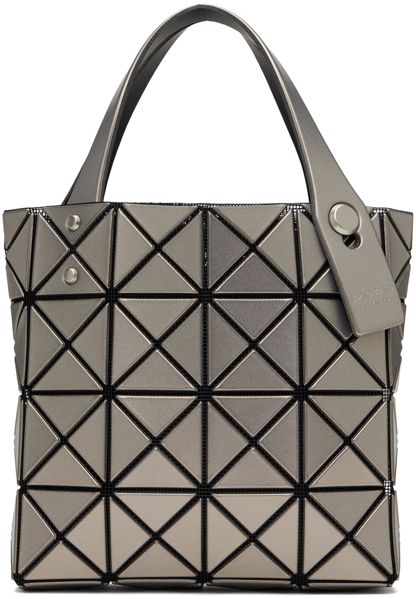 Bao Bao Issey Miyake Silver Lucent Boxy Mini Tote In 91 Silver