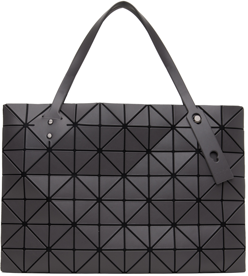 BAO BAO ISSEY MIYAKE: Gray Small Rock Matte Tote | SSENSE