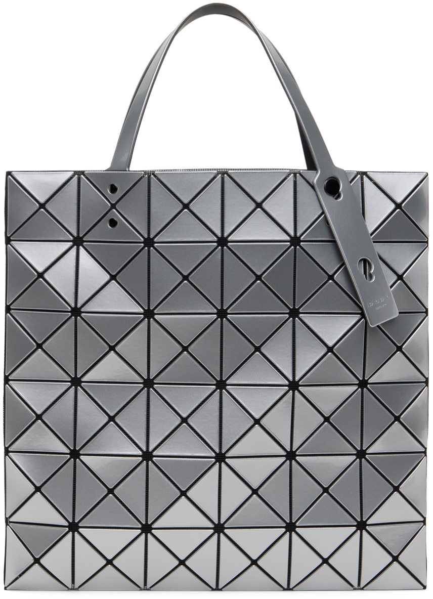 Shop Bao Bao Issey Miyake Silver Lucent Tote In 91-silver
