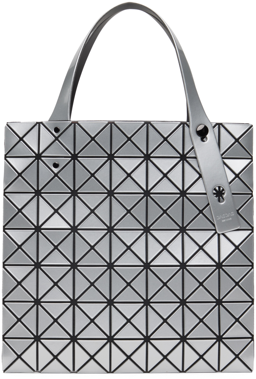 Bao Bao Issey Miyake Silver Prism Tote In 91-silver
