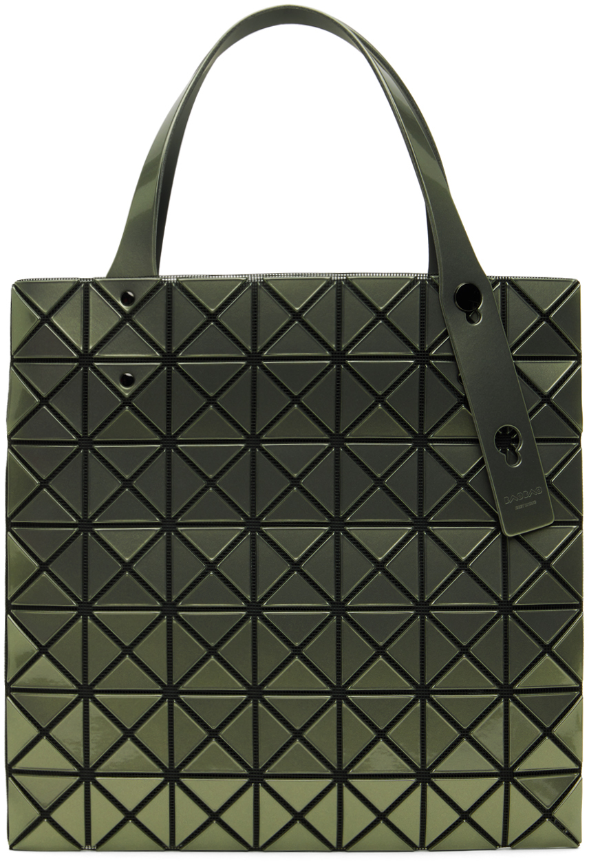 Khaki Prism Metallic Tote by BAO BAO ISSEY MIYAKE on Sale