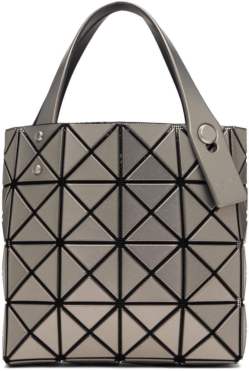 Bao Bao Issey Miyake Silver Lucent Boxy Mini Tote In 91-silver