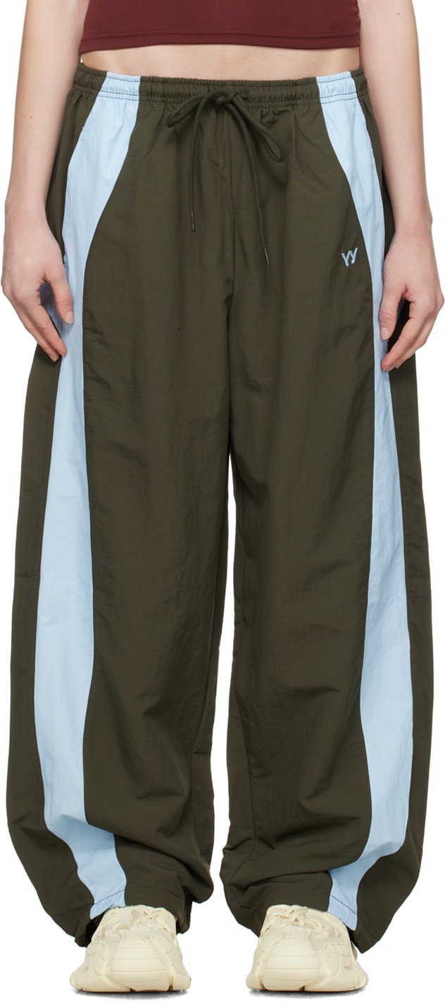 OPEN YY Khaki Color Block Lounge Pants SSENSE