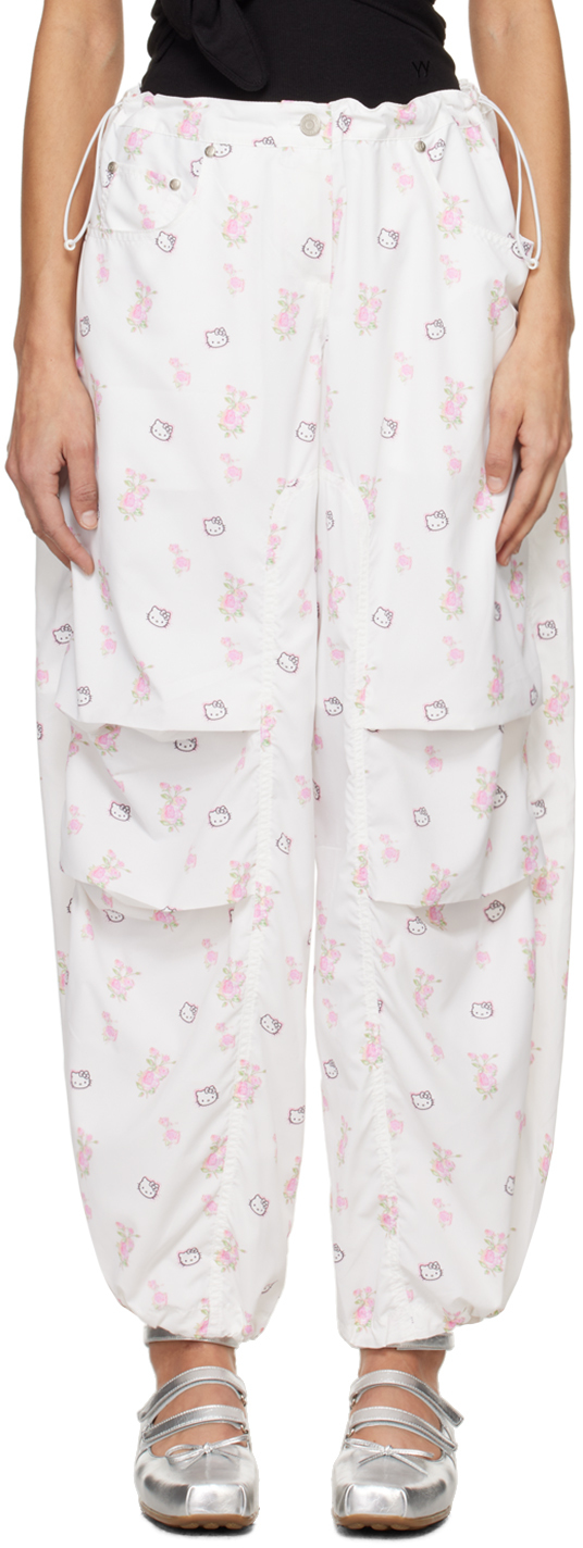 Open Yy White Hello Kitty Edition Lounge Trousers