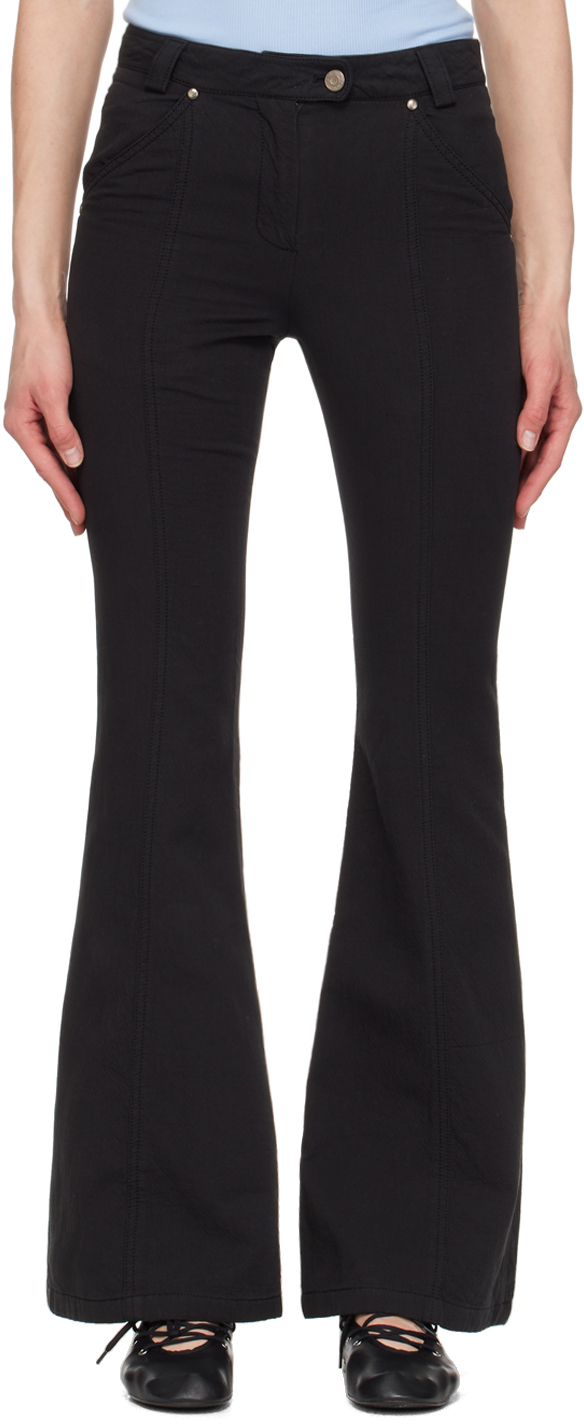 Black Bootcut Trousers