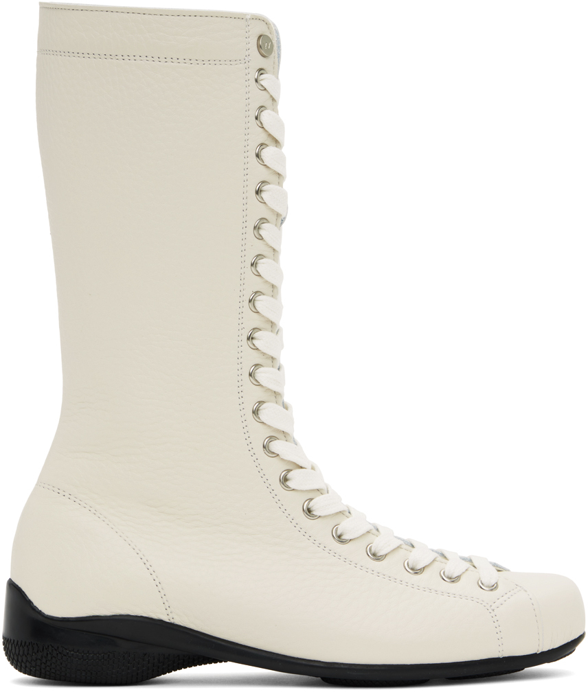 [OPEN YY] / ☆ 24SS LACE-UP TRAINING BOOTS / WHITE OPEN YY