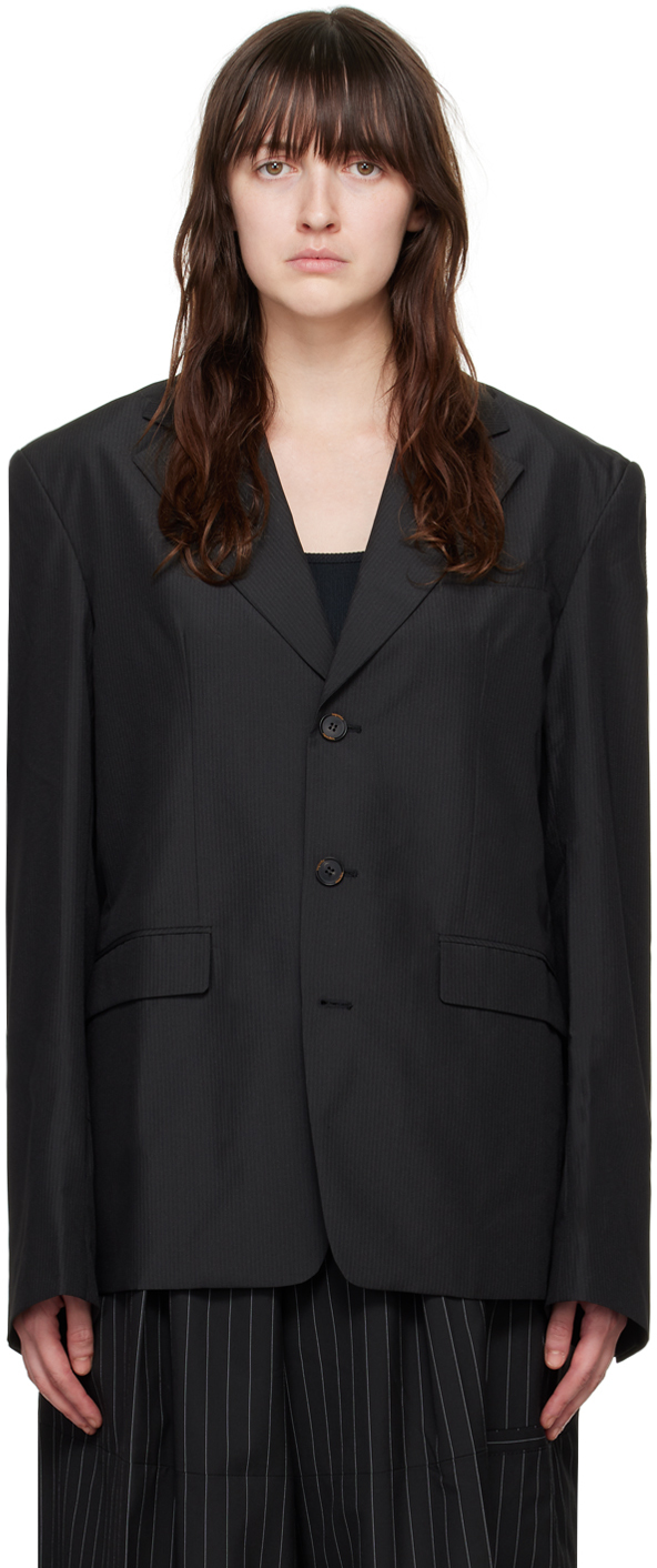 Lesugiatelier Black Cutout Blazer