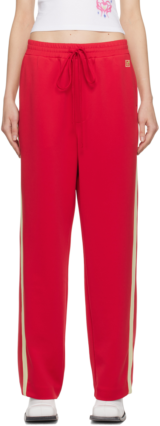 Red Side Stripe Track Pants