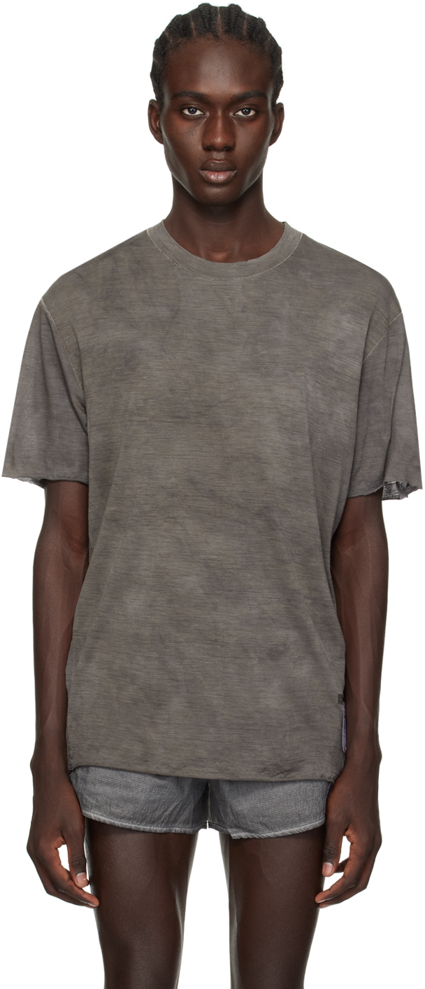 Gray Lightweight T-Shirt by Satisfy on Sale