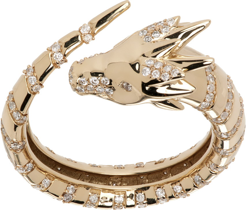 Adina Reyter Gold Dragon Wrap Ring