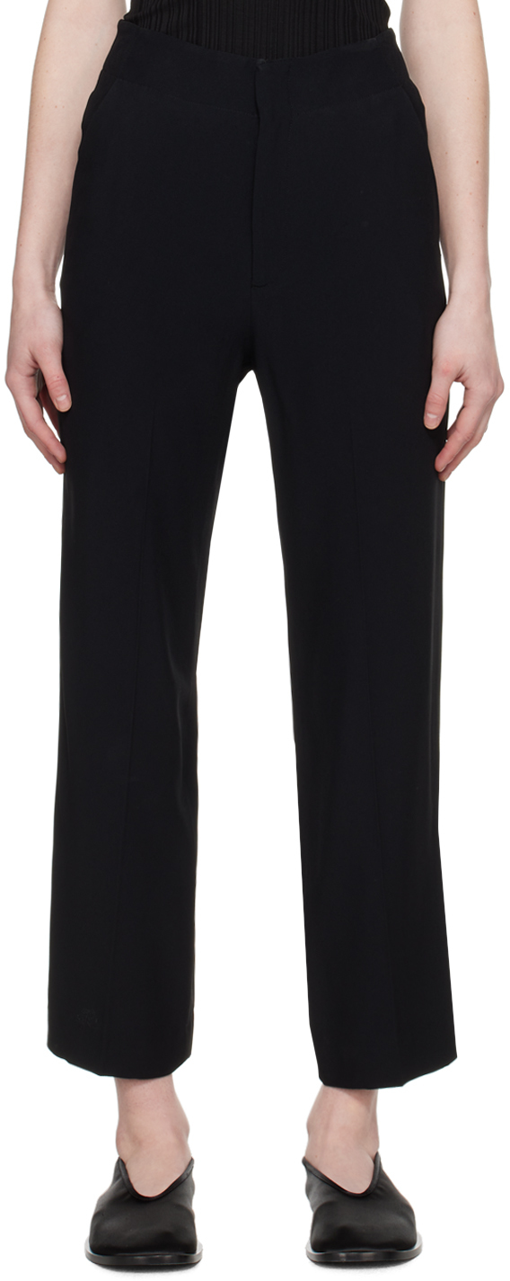 Black Cheval Trousers by BITE on Sale