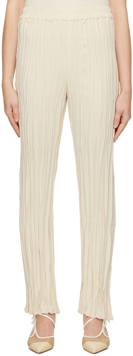 Shop Bite Off-white Maisie Trousers In Cream 0077