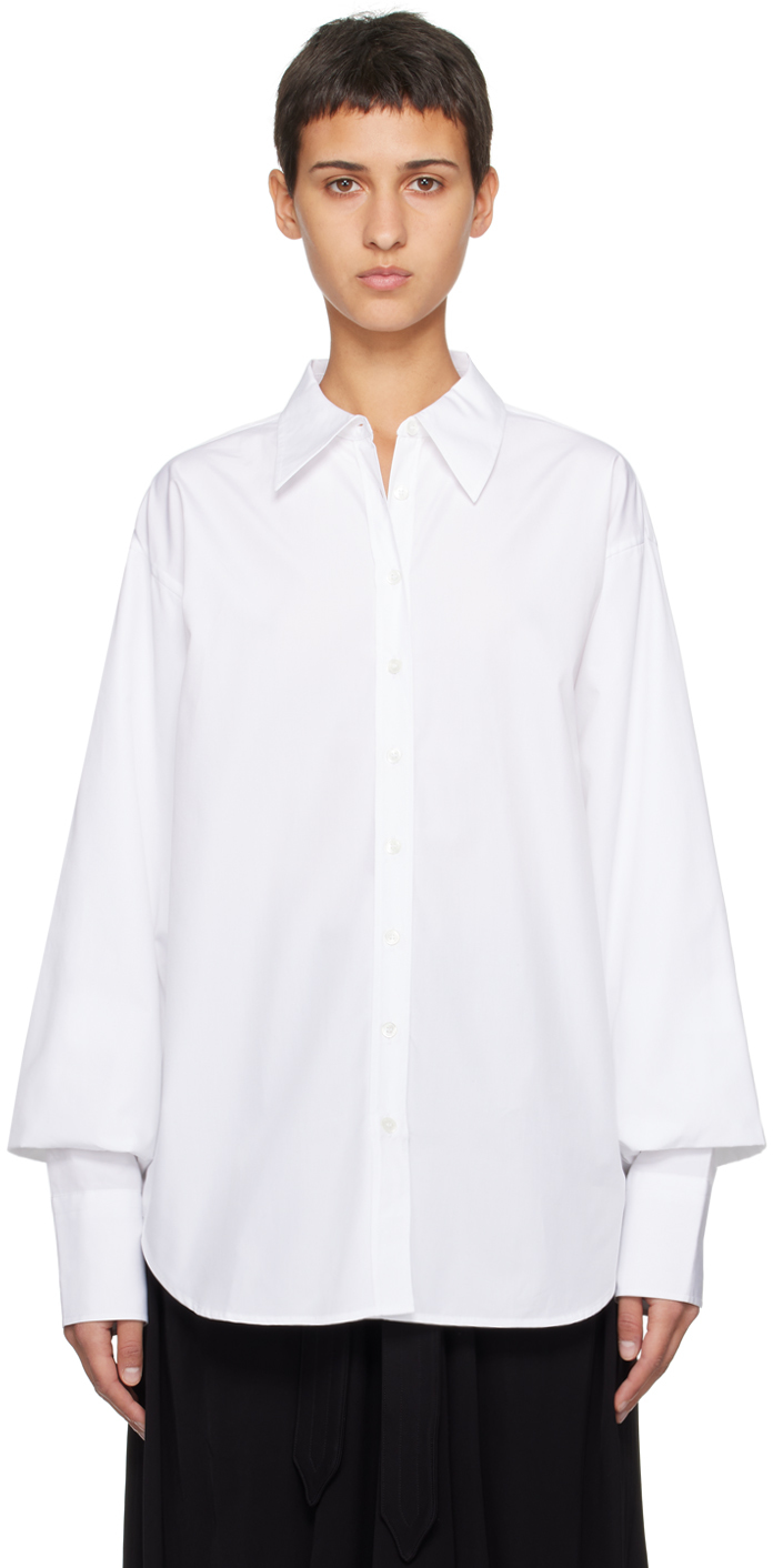 Bite White Crinkled Shirt In White 0000