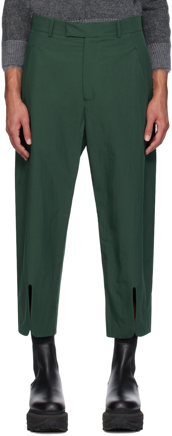 Shop Craig Green Green Vented Cuff Trousers