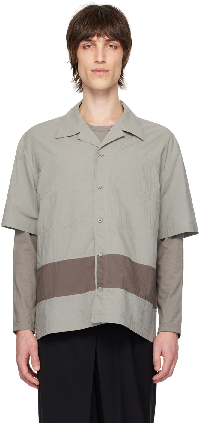 Shop Craig Green Gray Barrel Shirt In Grey