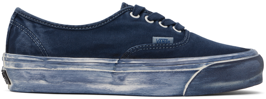 Shop Vans Navy Authentic Sneakers In Lx Dip Dye Dress Blu