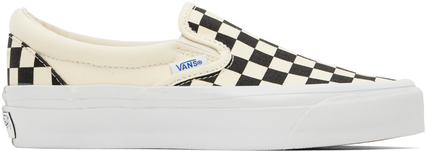 Vans: Off-White & Black Slip-On Reissue 98 LX Sneakers | SSENSE Canada