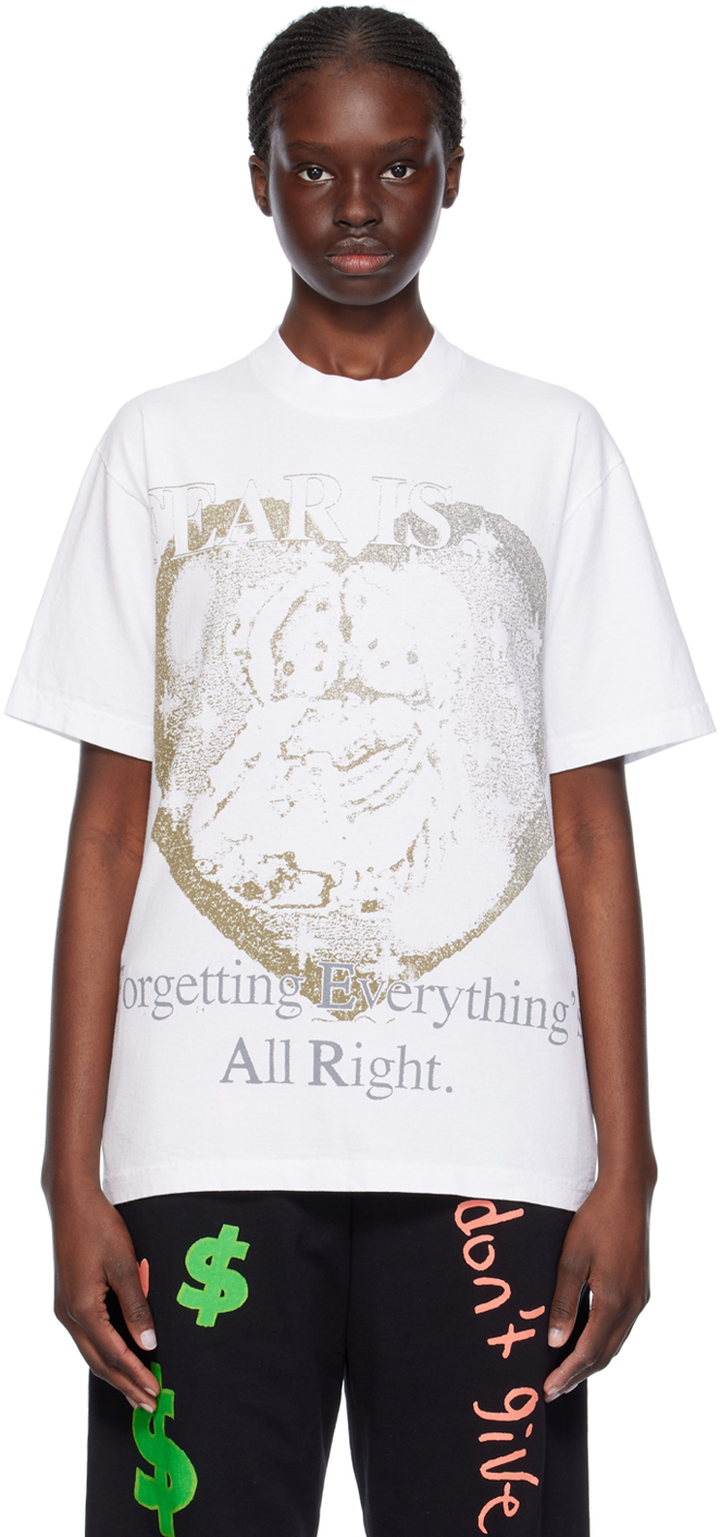 Shop Online Ceramics Ssense Exclusive White F.e.a.r. T-shirt