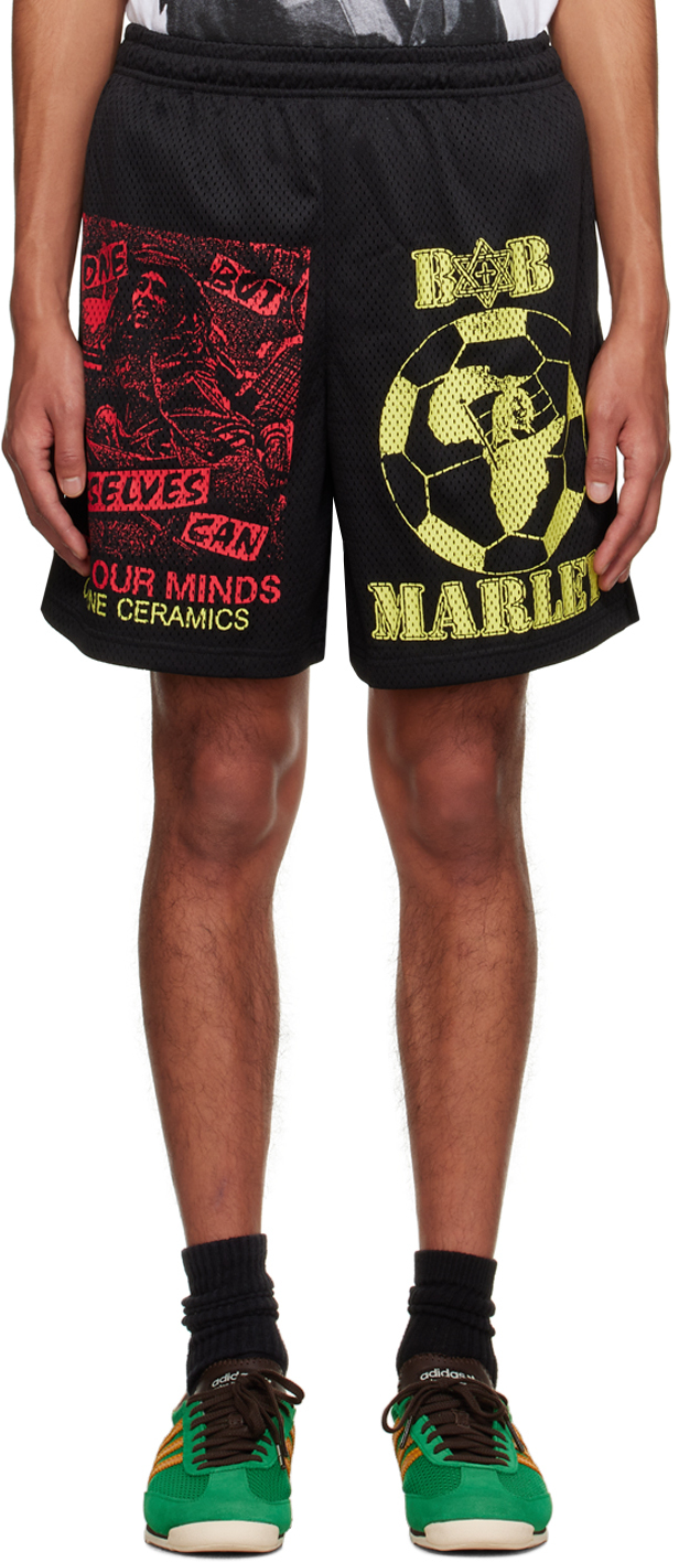Black 'Free Our Minds' Shorts