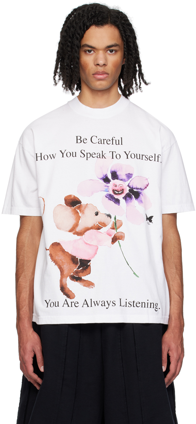 Shop Online Ceramics White 'you Are Always Listening' T-shirt