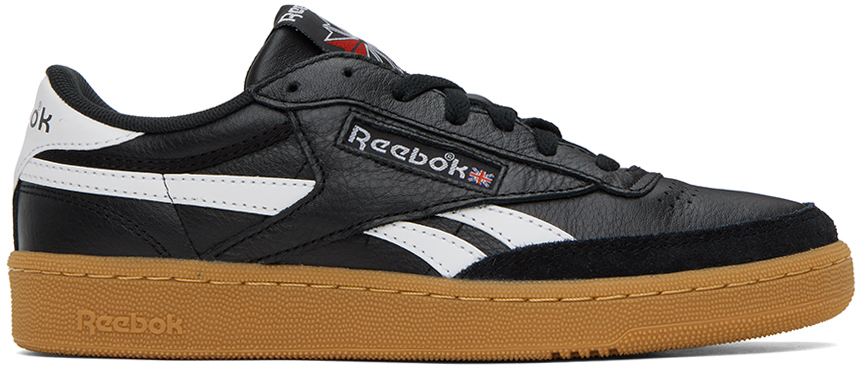 Reebok Black Club C 85 Vintage Sneakers In Black/white/gum