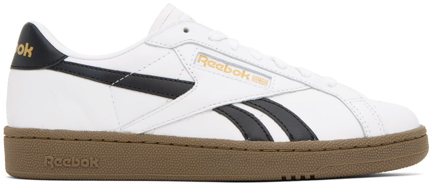 Shop Reebok White Club C Grounds Uk Sneakers In White/black/gum