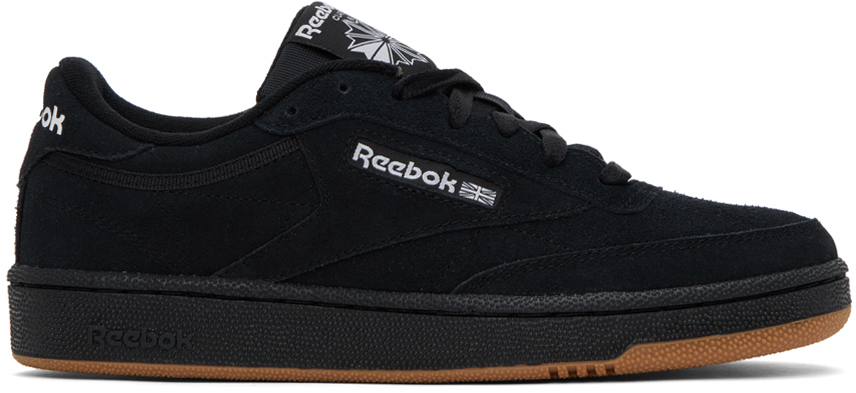 Shop Reebok Black Club C 85 Sneakers In Cblack/ftwwht/rbkle3