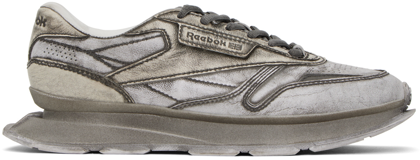 Reebok Grey Classic Leather Ltd Trainers In Gravel Wash