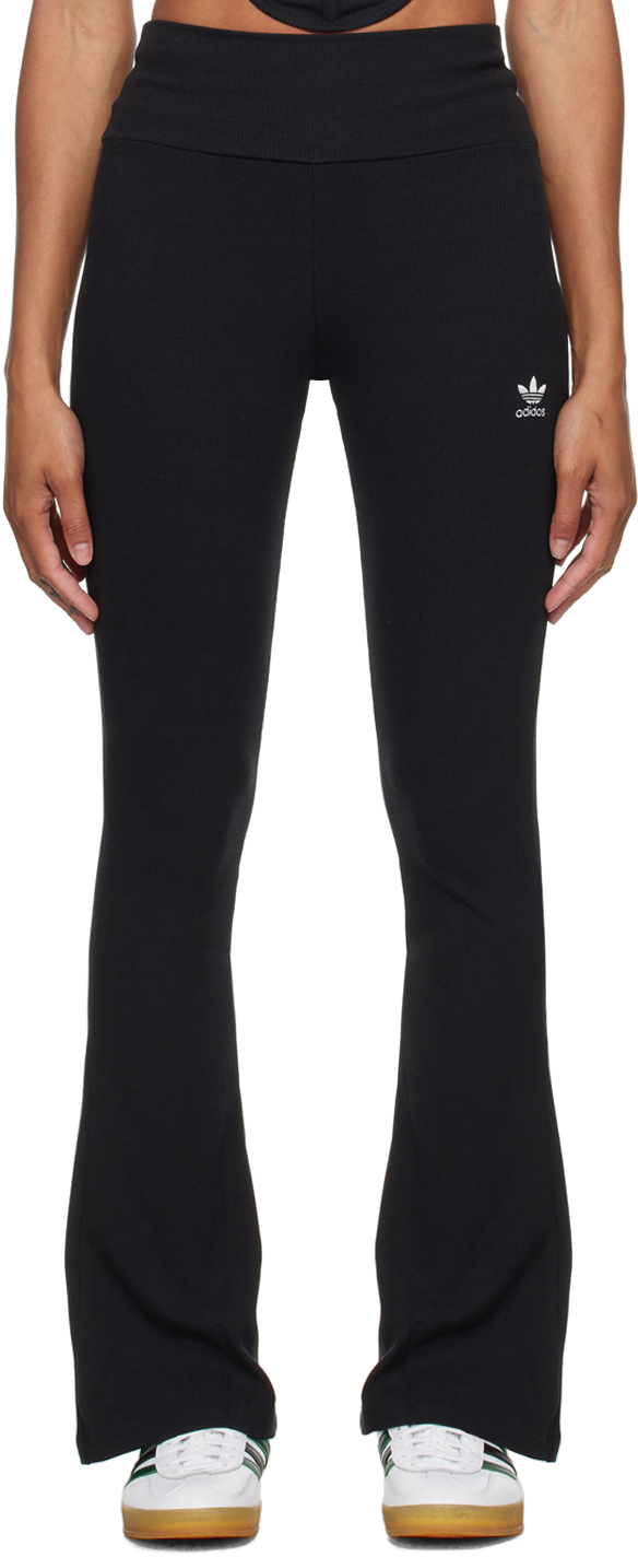 Black Essentials Lounge Pants by adidas Originals on Sale