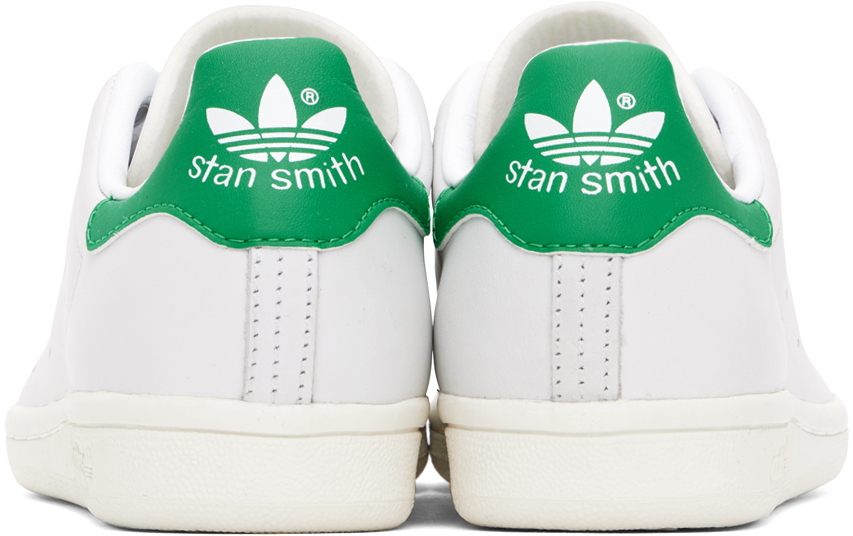 Adidas Originals Stan Smith W Basic Womens Synthetic Trainers Athletic And Training Shoes In White / Green
