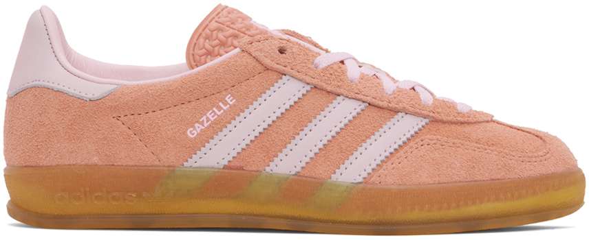 Shop Adidas Originals Pink Gazelle Indoor Sneakers In Wonder Clay/pink