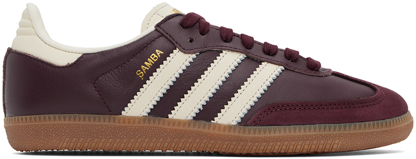 Adidas Originals: Burgundy Samba Og Sneakers 