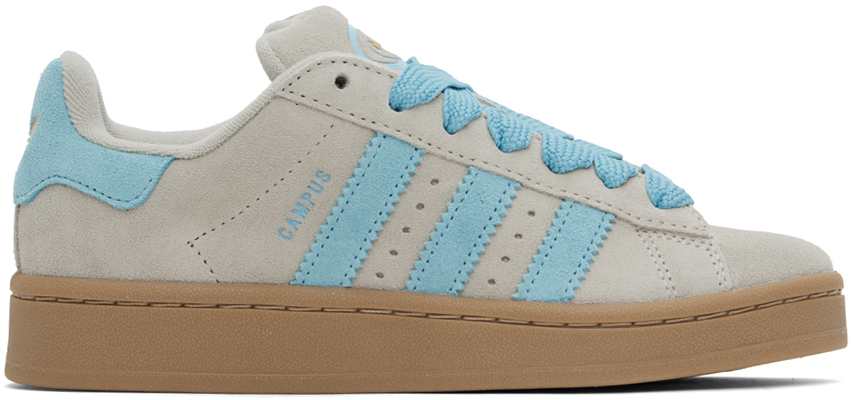 adidas Originals: Gray & Blue Campus 00s Sneakers | SSENSE