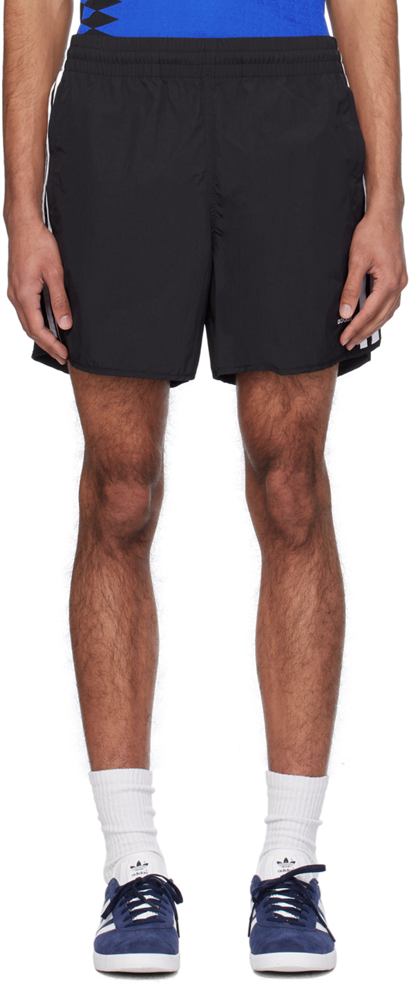 Black Sprinter Shorts by adidas Originals on Sale