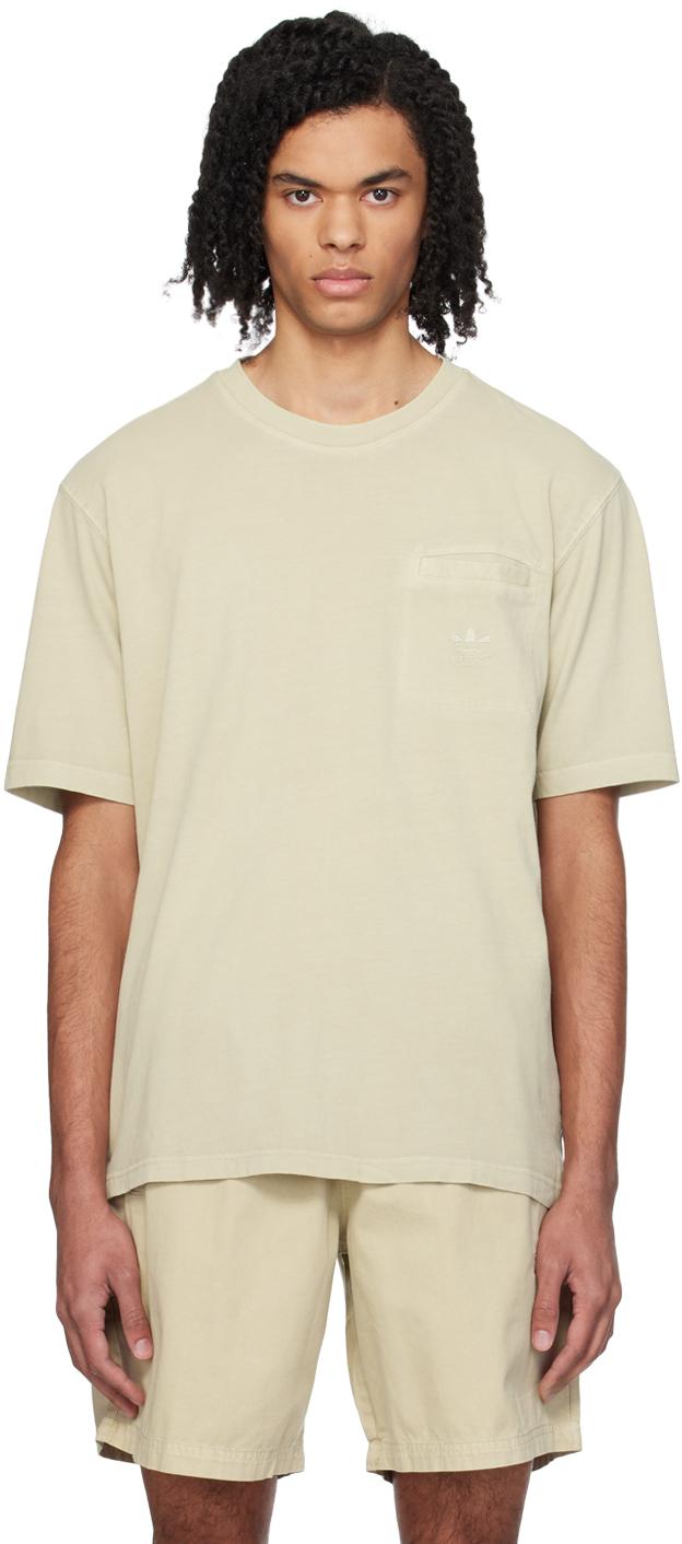 Beige Pocket T-Shirt