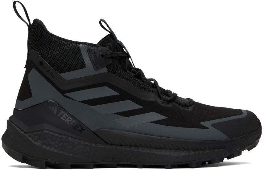 Shop Adidas Originals Black Terrex Free Hiker 2.0 Sneakers In Core Black / Grey Si