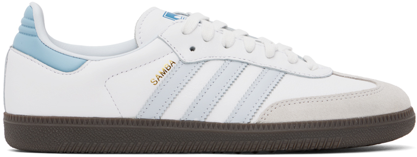 Adidas Originals Samba Og Sneaker In Cwhite/halblu/gum5