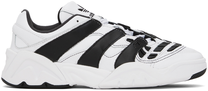 Adidas Originals White & Black Predator Xlg Sneakers In Ftwr White/core Blac