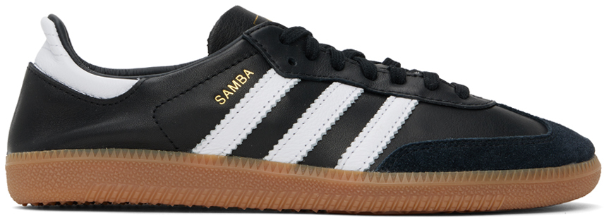 Shop Adidas Originals Black Samba Decon Sneakers In Core Black / Ftwr Wh