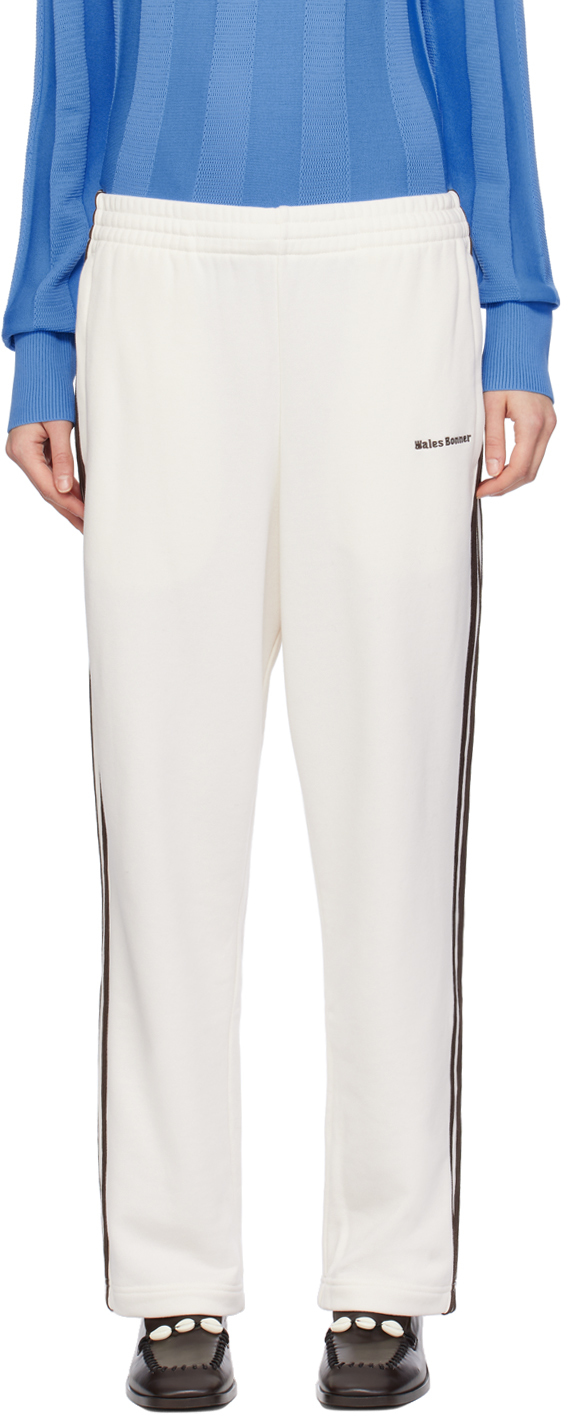 Wales Bonner Off-white Adidas Originals Edition Statement Lounge Pants In Chalk White
